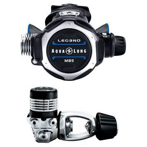 Erogatore Aqualung Leg3nd MBS subacqueo con sistema Master Breathing e regolazione effetto Venturi