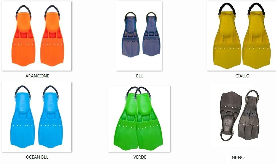 Pinne OMS Slipstream limited edition monoprene dive fins with spring straps for easy wear and high performance