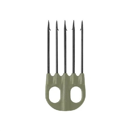 Arpón negro Salvimar Jet de 5 puntas Mustad para bacalao AA023M