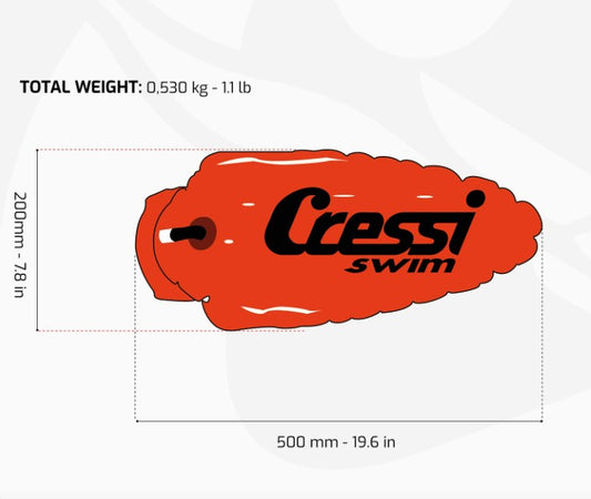 Cressi Swimming Buoy 12 Liters M TA611981