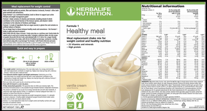 Herbalife Formula 1 Vanilla 780g - Herbalife Meal Replacement Shake - Scubamarket