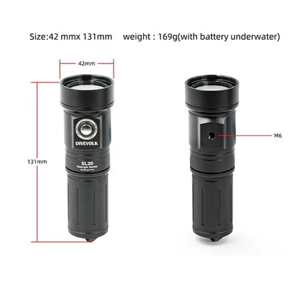 Iluminador Divevolk ST-SL20 de 2000 lúmenes