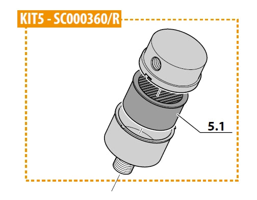 MCH6 INTAKE FILTER CARTRIDGE KIT